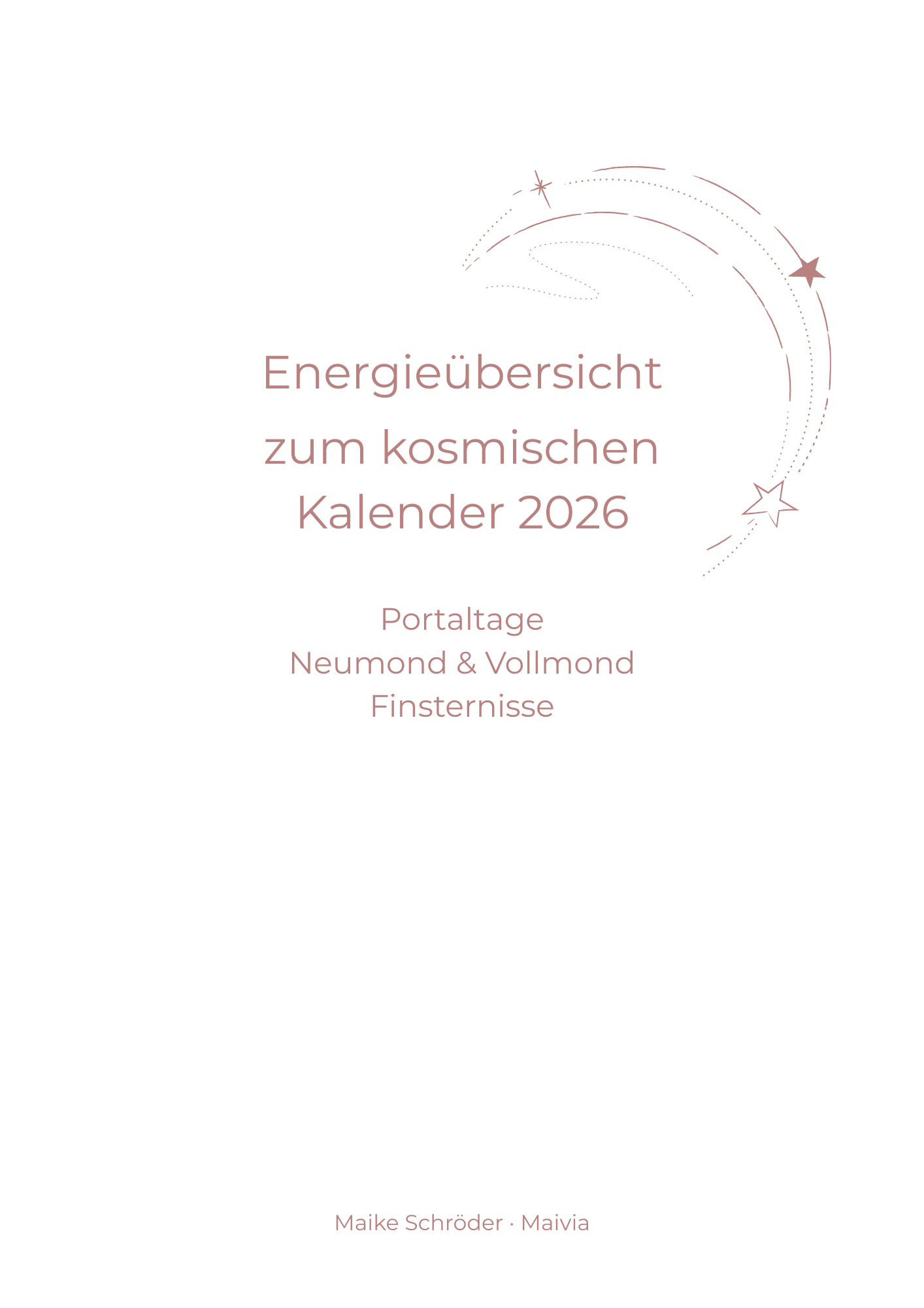 Titelblatt Kosmischer Kalender