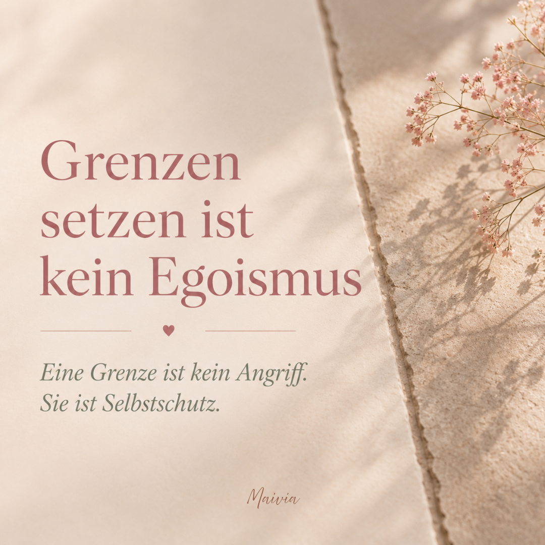 Grenzen setzen ist kein Egoismus
