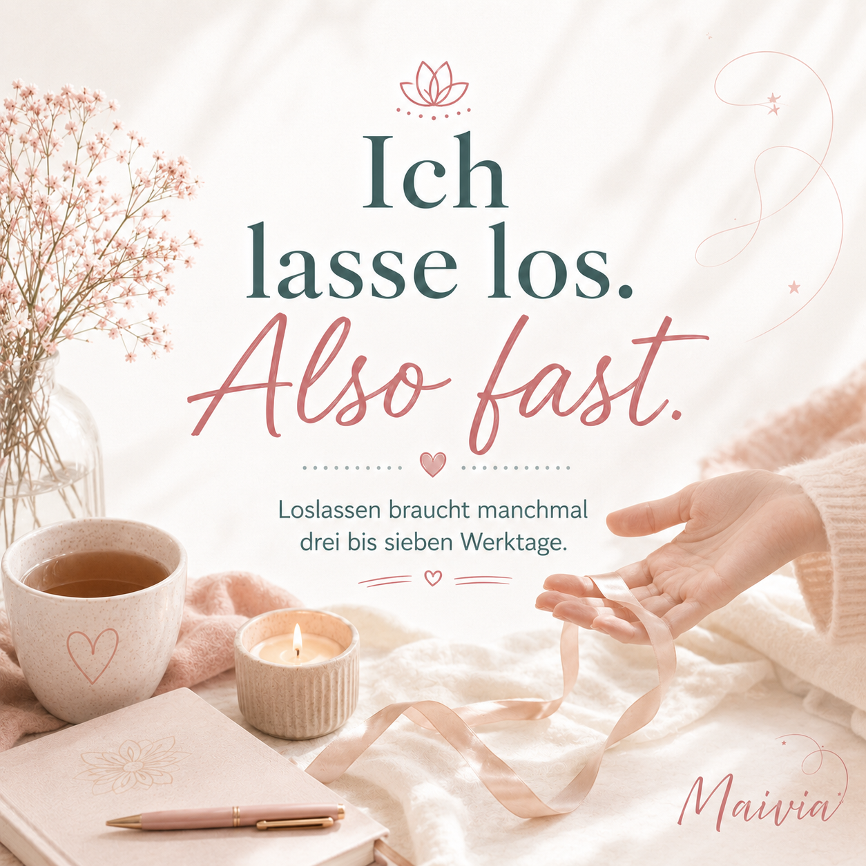 Ich lasse los. Also fast.